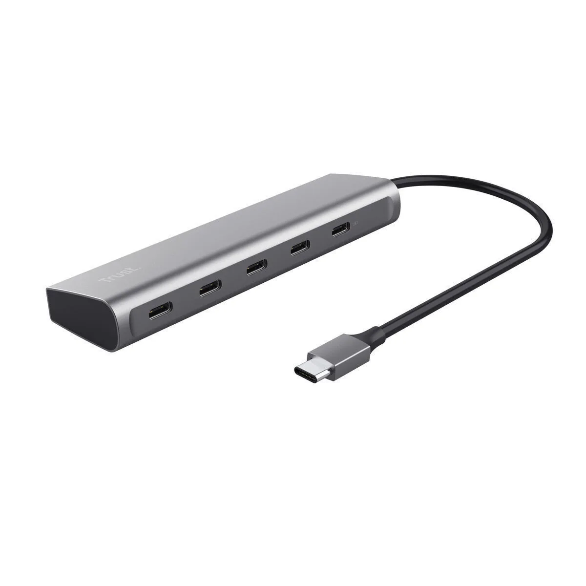 20240501111443_trust_usb_3_2_hub_16_thyron_me_syndesi_usb_c_asimi_25136 Trust USB 3.2 Hub 16 Θυρών με σύνδεση USB-C Ασημί (25136) - Image 1