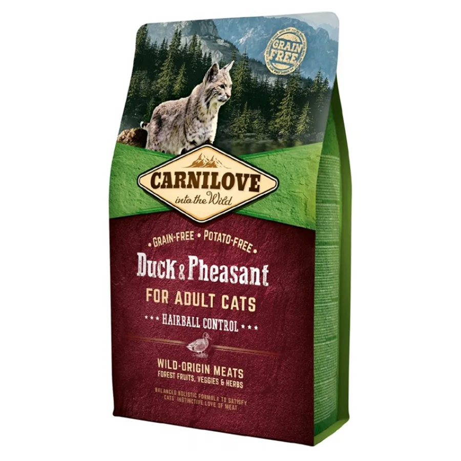 Carnilove Duck & Pheasant Hairball Control Ξηρά Τροφή χωρίς Σιτηρά για Ενήλικες Στειρωμένες Γάτες με Πάπια 0.4kg - Image 1