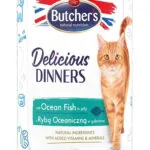 Butcher's Pet Care Delicious Dinners Υγρή Τροφή για Ηλικιωμένες Γάτες σε Κονσέρβα με Ψάρια και Κοτόπουλο χωρίς Γλουτένη 400gr DLKBHRKAM0001