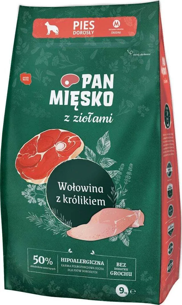 20240501143334_9kg_xira_trofi_gia_enilikous_skylous_me_arni_choirino_vodino_kouneli_lago_kai_patates Pan Miesko 9kg Ξηρά Τροφή χωρίς Σιτηρά & Γλουτένη για Ενήλικους Σκύλους με Αρνί, Χοιρινό, Βοδινό, Κουνέλι, Λαγό και Πατάτες - Image 1