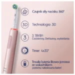 Oral-B Pro Series 3 Ηλεκτρική Οδοντόβουρτσα με Αισθητήρα Πίεσης Ροζ