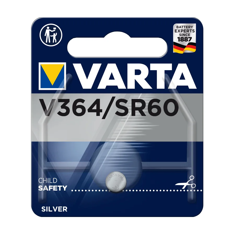 Varta V364 Μπαταρία Silver Oxide Ρολογιών SR60 1.55V 1τμχ - Image 1