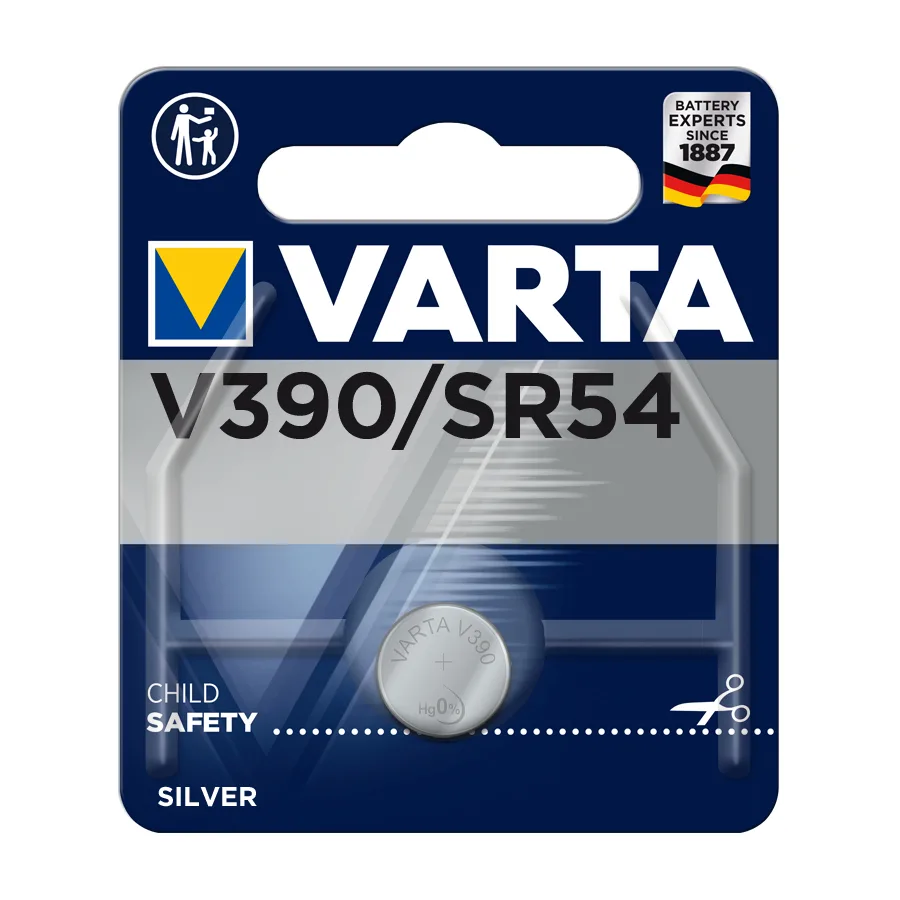 Varta V390 Μπαταρία Silver Oxide Ρολογιών SR54 1.55V 1τμχ - Image 1