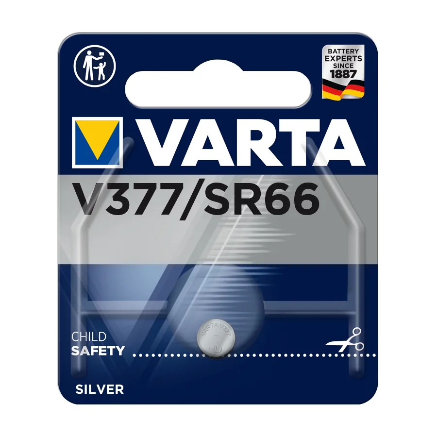 Varta V377 Μπαταρία Silver Oxide Ρολογιών SR66 1.55V 1τμχ - Image 1
