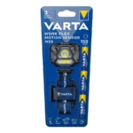 Varta Φακός Κεφαλής LED IP54 με Μέγιστη Φωτεινότητα 150lm Work Flex Motion Sensor H20 18648 101 421