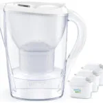 Brita Marella Κανάτα Σερβιρίσματος Πλαστική White με Φίλτρο 2400ml 1052791