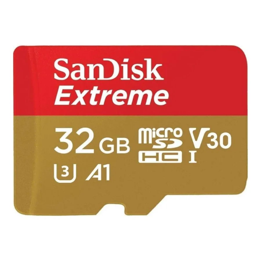 Sandisk Extreme microSDHC 32GB Class 10 U3 V30 A1 UHS-I με αντάπτορα - Image 1