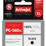 Active Jet Συμβατό Μελάνι Εκτυπωτή InkJet Brother PG-560XL 22ml Μαύρο 1τμχ AC-560NX
