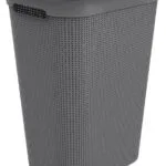 Rotho Babydesign 1023508853 Καλάθι Απλύτων Πλαστικό με Καπάκι 43.1x34x52.9cm Γκρι