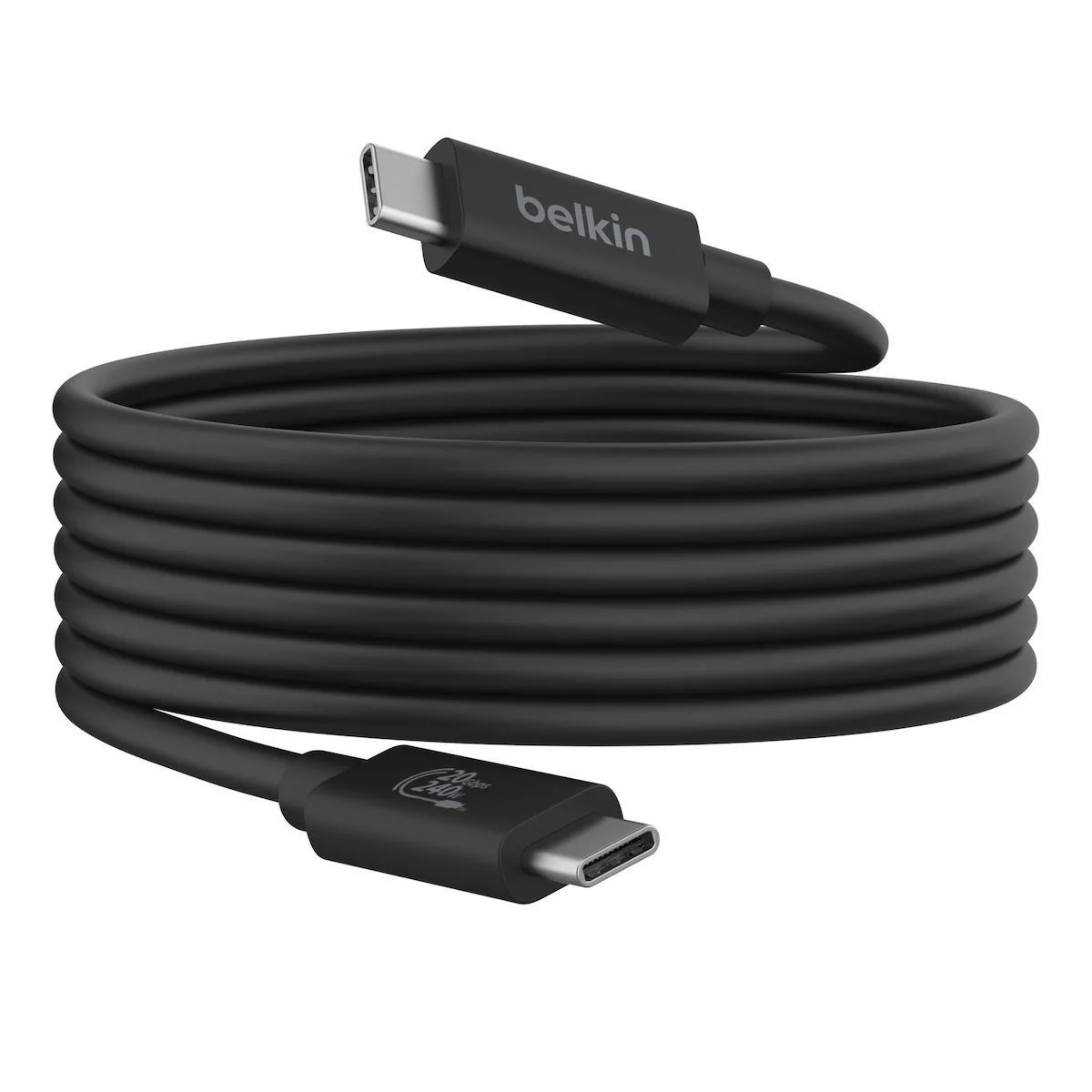 Belkin USB 2.0 Cable USB-C male - USB-C 240W Μαύρο 2m INZ004bt2MBK - Image 1