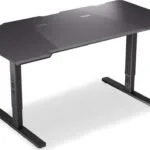 Γραφείο Atlas Ξύλινο Black με USB θύρες 150x78εκ. EY8E003
