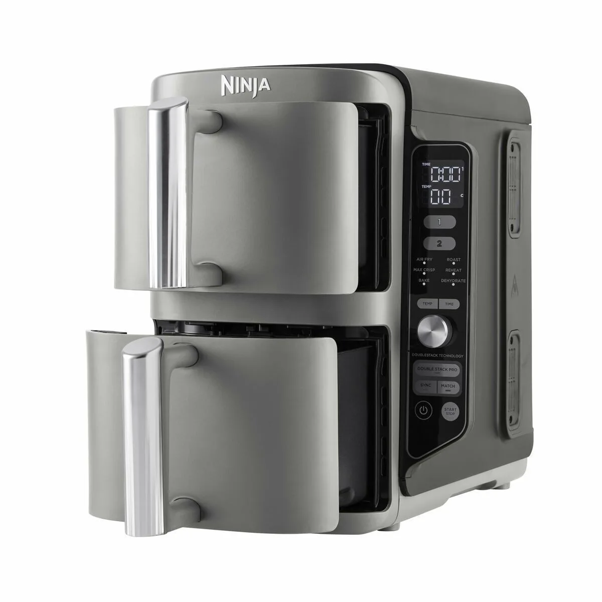 Ninja Double Stack XL Air Fryer με Διπλό Αποσπώμενο Κάδο 9.5lt Γκρι - Image 1