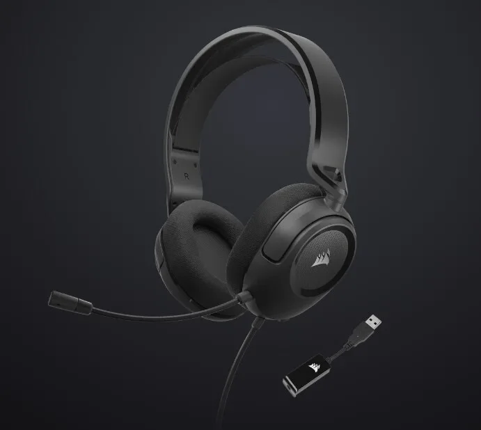 Corsair HS35 V2 Over Ear Gaming Headset με σύνδεση 3.5mm - Image 1