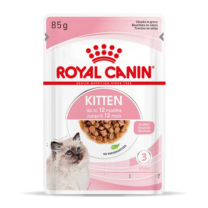 20240517173939_royal_canin_wet_kitten_gravy_85gr Royal Canin Kitten Υγρή Τροφή για Ανήλικες Γάτες σε Φακελάκι με Πουλερικά 85gr 2601010 - Image 1