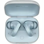 Motorola Moto Buds Bluetooth Handsfree Ακουστικά με Αντοχή στον Ιδρώτα και Θήκη Φόρτισης Glacier Blue