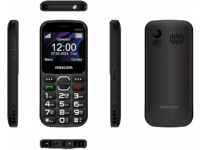20240527103313_d55739f1 MaxCom MM443 Dual SIM Κινητό με Κουμπιά Μαύρο - Image 1