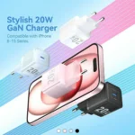 Vention Φορτιστής Χωρίς Καλώδιο GaN με Θύρα USB-C 20W Power Delivery / Quick Charge 3.0 Μαύρος (FEPB0-EU)
