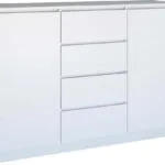 Συρταριέρα Κρεβατοκάμαρας Ξύλινη 2d4s με 4 συρτάρια White 120x40x97εκ. 2D4S BIEL KPL