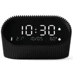 Lexon Ray Clock Επιτραπέζιο Ψηφιακό Ρολόι με Ξυπνητήρι Μαύρο LR155MN3