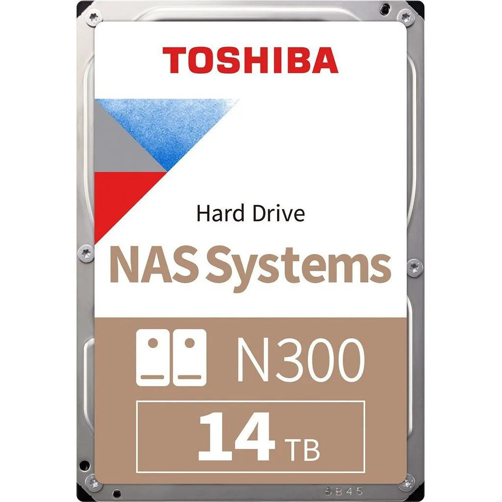 Toshiba N300 14TB HDD Σκληρός Δίσκος 3.5" SATA III 7200rpm με 128MB Cache για NAS HDWG51EEZSTA - Image 1