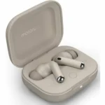Motorola Moto Buds+ Bluetooth Handsfree Ακουστικά με Αντοχή στον Ιδρώτα και Θήκη Φόρτισης Beach Sand