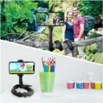 Celly Ευέλικτο Selfie Stick Snake Μαύρο Snakebk