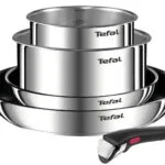 Tefal Ingenio Emotion Σετ Μαγειρικά Σκεύη από Ανοξείδωτο Ατσάλι Silver με Αντικολλητική Επίστρωση L897S574 5τμχ