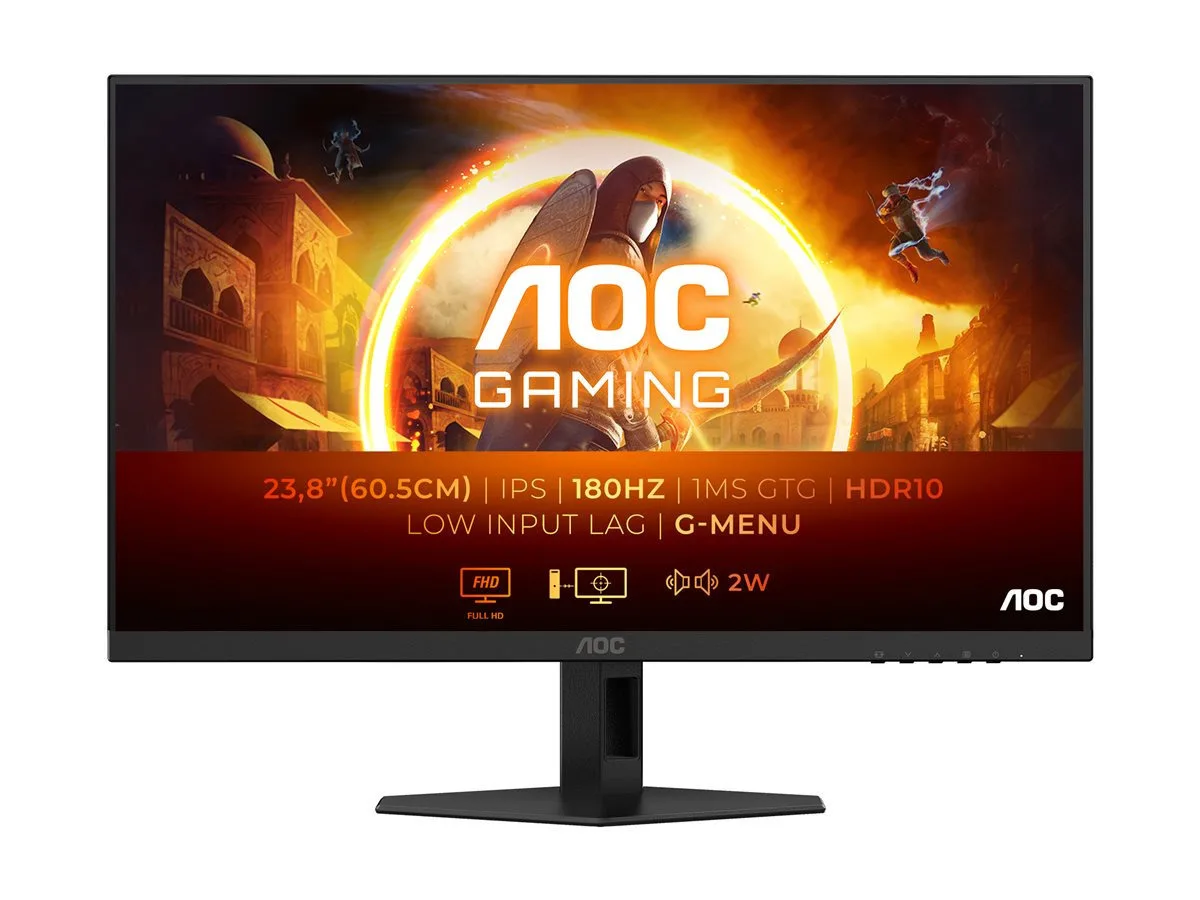 AOC 24G4XE IPS HDR Gaming Monitor 23.8" FHD 1920x1080 180Hz με Χρόνο Απόκρισης 0.5ms GTG - Image 1