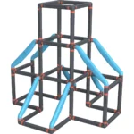 Big Τρίγωνο Αναρρίχησης Tower 800055700 Πολύχρωμο για 3+ Ετών