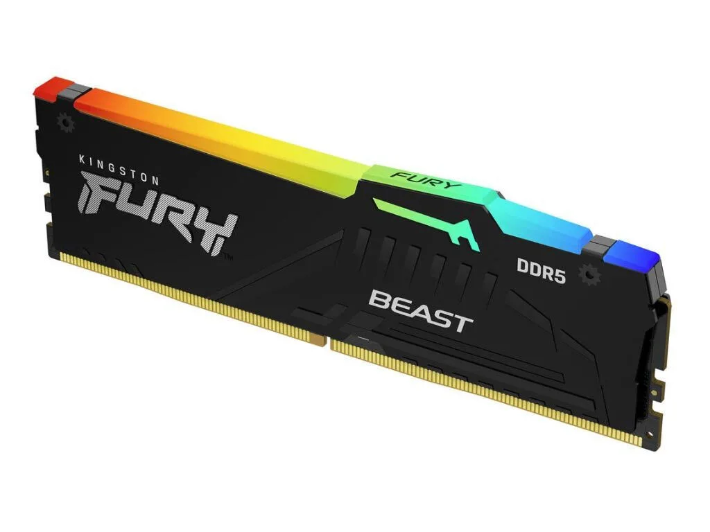 Kingston Fury Beast RGB DDR5 με Module 1x32GB και Ταχύτητα 6000 για Desktop KF560C30BBEA-32 - Image 1