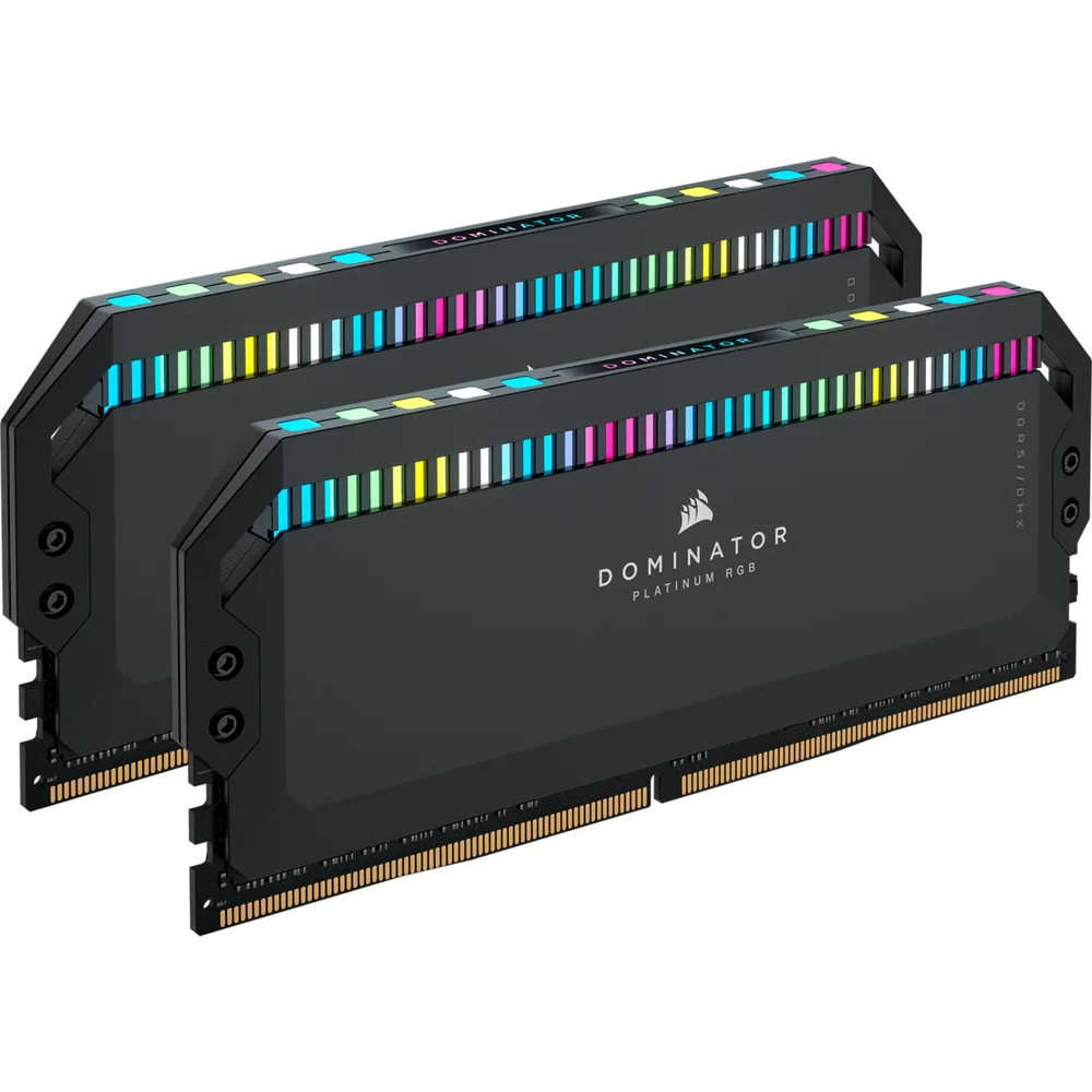 Corsair Dominator Platinum RGB DDR5 32GB RAM με 2x16GB Modules και Ταχύτητα 6000 για Desktop CMT32GX5M2E6000C36 - Image 1