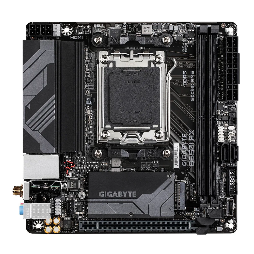 Gigabyte B650I AX rev. 1.0 Wi-Fi Motherboard Mini ITX με AMD AM5 Socket B650I - Image 1