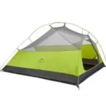 Naturehike Cloud Up 3 20D Updated Σκηνή Camping Ορειβασίας Πράσινη 4 Εποχών για 3 Άτομα Αδιάβροχη 3000mm 215x180x110εκ.
