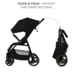 Kinderkraft Trig 3 Sport Καρότσι Μωρού Kατάλληλο για Nεογέννητο Μαύρο