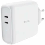 Trust Φορτιστής Χωρίς Καλώδιο με 2 Θύρες USB-C 65W Λευκός (Maxo)