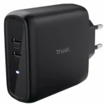Trust Φορτιστής Χωρίς Καλώδιο με 2 Θύρες USB-C 65W Μαύρος (Maxo)