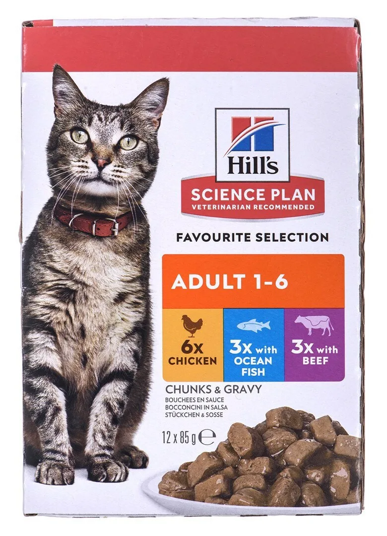 20240617145641_20478f42 Hill's Feline Υγρή Τροφή για Ενήλικες Γάτες σε Φακελάκι με Κοτόπουλο 12x85gr 52742211800 - Image 1