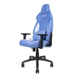 Thermaltake V Comfort Καρέκλα Gaming Δερματίνης με Ρυθμιζόμενα Μπράτσα Μπλε / Λευκό