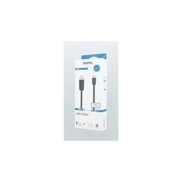 20240621130834_7a212030 HAMA USB 3.2 Cable USB-C male - USB-A Μαύρο 1.5m (00200652) - Image 1