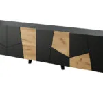 Έπιπλο Τηλεόρασης Black-brown Μ200xΠ42xΥ52cm