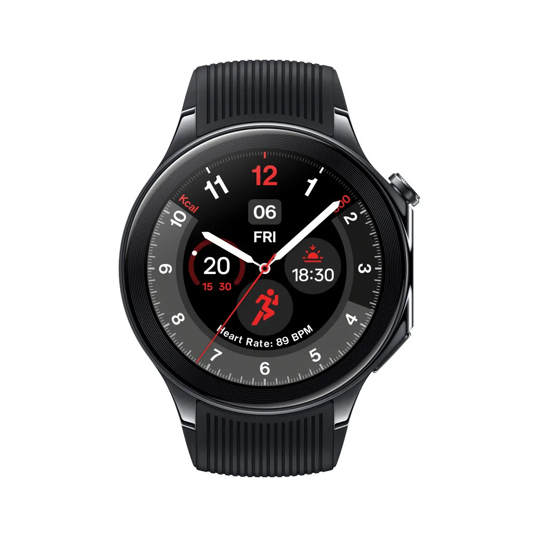 OnePlus Watch 2 Stainless Steel 47mm Αδιάβροχο με Παλμογράφο (Black Steel) - Image 1