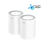 Cudy M3000 v2 WiFi Mesh Network Access Point Wi‑Fi 6 Dual Band (2.4 & 5GHz) σε Διπλό Kit Λευκό