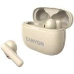 Canyon TWS-10 In-ear Bluetooth Handsfree Ακουστικά με Θήκη Φόρτισης Μπεζ