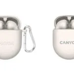 Canyon In-ear Bluetooth Handsfree Ακουστικά με Θήκη Φόρτισης Μπεζ