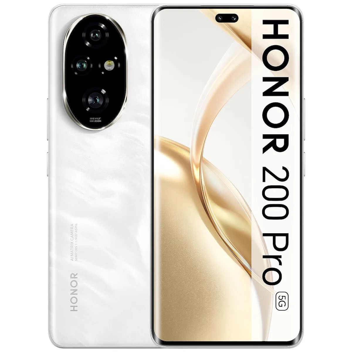 Honor 200 Pro 5G Dual SIM (12/512GB) Moonlight White - Image 1
