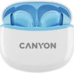 Canyon TWS-5 In-ear Bluetooth Handsfree Ακουστικά με Θήκη Φόρτισης Μπλε