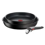 Tefal Ingenio Unlimited Σετ Τηγάνια από Αλουμίνιο Black με Αντικολλητική Επίστρωση 3τμχ