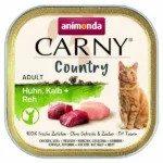 Animonda Carny Υγρή Τροφή για Ενήλικες Γάτες σε Ταψάκι με Κοτόπουλο, Ελάφι και Συκώτι χωρίς Γλουτένη 100gr