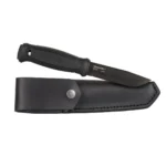 Morakniv Garberg BlackBlade (C) Leather Sheath Μαχαίρι Μαύρο σε Δερμάτινη Θήκη 13100