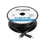 Lanberg HDMI 2.1 Cable HDMI male - HDMI male 10m Μαύρο (CA-HDMI-30FB-0100-BK)